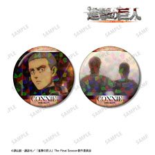 Attack on Titan Conny Scene Picture Hologram Can Badge (Set of 2) (Anime Toy)