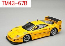 フェラーリ F40 LM プレスバージョン 1996 イエローモデナ w/エンケイ シルバーホイール (ミニカー)