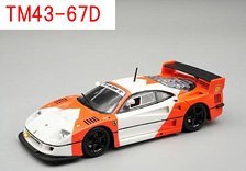 フェラーリ F40 LM 1996 レッド ホワイト w/ブラックホイール (ミニカー)