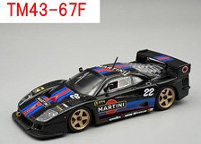 フェラーリ F40 LM 1996 ブラック・マティーニ w/ゴールドホイール (ミニカー)