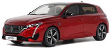 プジョー 308 GT 2022 (レッド) (ミニカー)