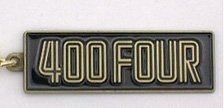 Honda CB400Four Side Cover Decal Metal Key Chain (Diecast Car)