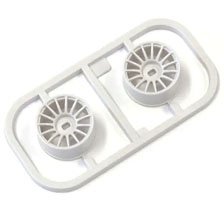Multi Wheel W/Offset 0 (White/AWD/2pcs.) (RC Model)