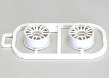Multi Wheel II W/Offset 0 (White/RE30/2pcs) (RC Model)