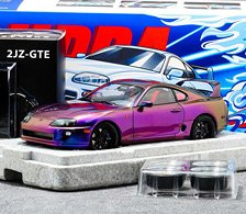 Toyota supra (A80) -LHD- ヴァリエーションパープル (ミニカー)