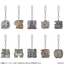 Monster Hunter Wilds Monster Icon Metal Key Ring (Set of 10) (Anime Toy)