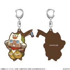 ラバーキーホルダー モンスターハンターワイルズ オトモアイルー (キャラクターグッズ)