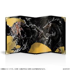 Monster Hunter Bridge Wall Art Mini Folding Screen (Anime Toy)