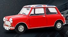ミニ クーパー レッド ユニオンジャック ルーフ (ミニカー)