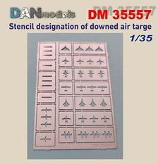 Stencil Designation of Downed Air Targe (Plastic model)