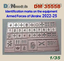 Idenification Marks on the Equipment Armed Forces of Ukraine 2022-25 (Decal)
