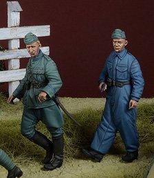 WWII オランダ 徒歩行軍中の下士官/AFV乗員セット オランダ1940 (プラモデル)