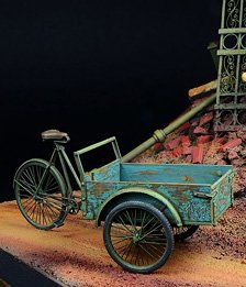 WWII ドイツ 荷台付三輪自転車 (プラモデル)