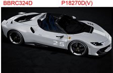 Ferrari 296 Speciale A Grigio Squalo with Livery (ミニカー)
