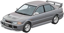 CE9A Lancer GSR Evolution III 1995 Queens Silver (Model Car)