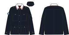 ガールズ＆パンツァー 最終章 ミリタリージャケット TYPE：大洗女子学園 L (キャラクターグッズ)