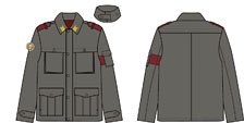 ガールズ＆パンツァー 最終章 ミリタリージャケット TYPE：アンツィオ高校 L (キャラクターグッズ)