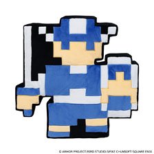 Dragon Quest Dot Plush Cushion Hero (Anime Toy)