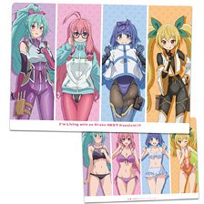 ニートくノ一となぜか同棲はじめました クリアファイル 白津莉＆彩夢＆緋那＆叶愛 (キャラクターグッズ)
