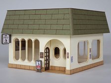 16番(HO) 喫茶店 A [1/83・カラー] (組み立てキット) (鉄道模型)