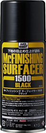 B526 Mr.フィニッシングサーフェイサー1500 (ブラック) (スプレー) (170ml) (下地材) (塗料)
