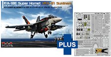 US Navy F/A-18E Super Hornet VFA-81 Sunliners w/Photo-Etched Parts (Plastic model)
