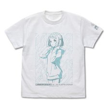 Gakuen Idolmaster Lilja Katsuragi T-Shirt/ White S (Anime Toy)