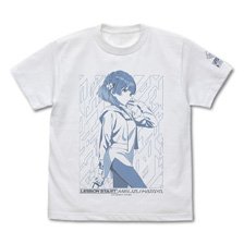 Gakuen Idolmaster Misuzu Hataya T-Shirt/ White L (Anime Toy)