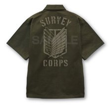 Attack on Titan Survey Corps Work Shirt Ver.2.0/ Moss L (Anime Toy)