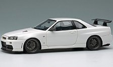 BUILT BY LEGENDS Mine`s Skyline GT-R(BNR34) シラナミホワイト (ミニカー)