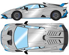 Lamborghini Huracan STO 2021 グリジオニンバス / ブルー (ミニカー)