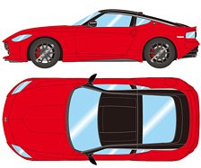 NISSAN Fairlady Z `Version ST` 2025 バイブラントレッド/ スーパーブラック (ミニカー)