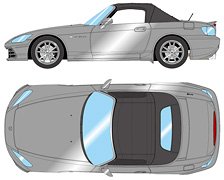 Honda S2000 20th Anniversary (AP2) 2020 Moon Rock Metallic (Diecast Car)