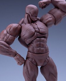 UMS003 1/12スケール 可動フィギュア男性素体 Big Guy(ビッグガイ) 日焼け (ドール)