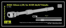 M109A6/A7 パラディン用M284 155mm L/39 3Dプリンター製砲身 (ライフィールド用) (プラモデル)