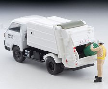 TLV-N343b 三菱ふそう キャンター 清掃車 (白) フィギュア付 (ミニカー)