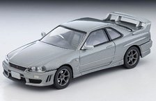 TLV-N353a Nissan Skyline 2 Door Sports Coupe 25GT TURBO w/Option Parts (Silver) 2000 (Diecast Car)