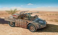 WWII Italy Wheeled Armored Vehicle Camionetta AS42 Sahariana (Plastic model)