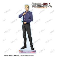 Attack on Titan [Especially Illustrated] Erwin Retro Style Fashion Ver. Extra Large Acrylic Stand (Anime Toy)