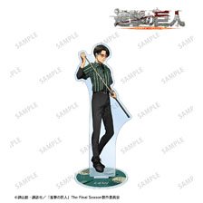Attack on Titan [Especially Illustrated] Levi Retro Style Fashion Ver. Big Acrylic Stand (Anime Toy)