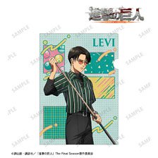 Attack on Titan [Especially Illustrated] Levi Retro Style Fashion Ver. Clear File (Anime Toy)