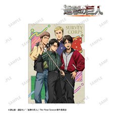 Attack on Titan [Especially Illustrated] Assembly Retro Style Fashion Ver. Clear File (Anime Toy)
