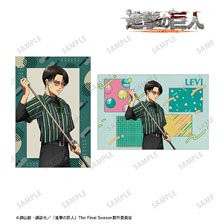 Attack on Titan [Especially Illustrated] Levi Retro Style Fashion Ver. Post Card (Set of 2) (Anime Toy)