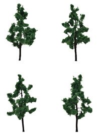 Conifer (Deep Green, 4 Pieces) (Model Train)
