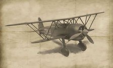 WW.II Fiat CR.42 Falco Attack Aircraft/Night Fighter (Plastic model)