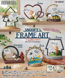 SNOOPY`s FRAME ART collection (Set of 6) (Anime Toy)