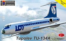 Tu-134A 旅客機 `LOTポーランド航空/ マレーヴ・ハンガリー航空` (プラモデル)