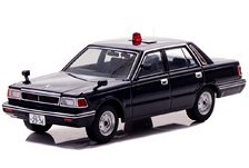 Nissan Cedric (YPY30 Kai) Metropolitan Police Traffic Department Mobile Traffic Unit (Unmarked Patrol Car Navy Blue) (Diecast Car)