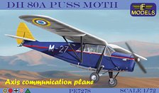 DH 80A Puss Moth Axis Communication Plane (Plastic model)
