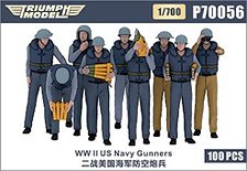 WWII US Navy Gunners (Plastic model)